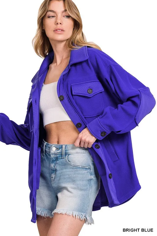 Basic Fleece Shacket