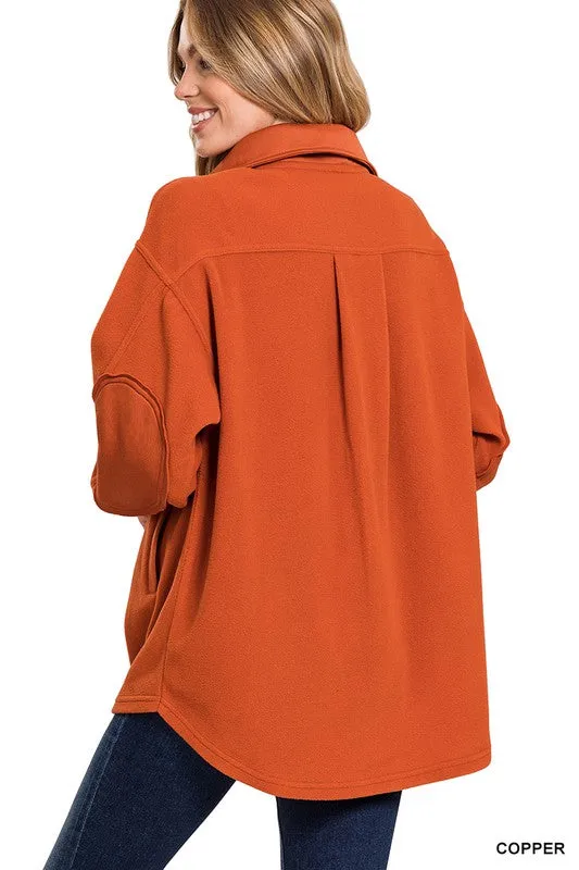 Basic Fleece Shacket