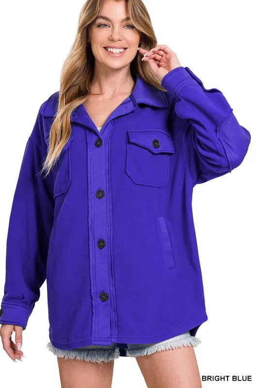 Basic Fleece Shacket