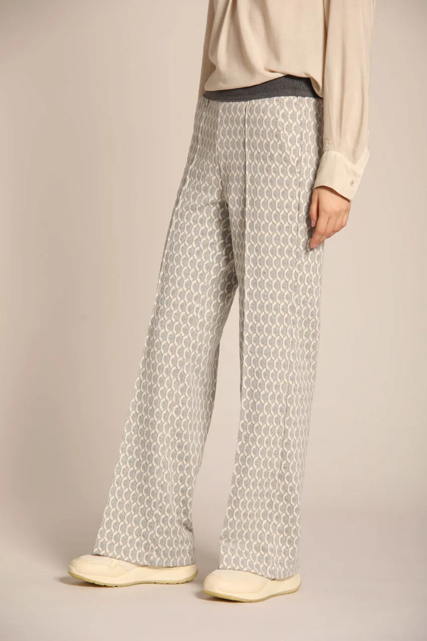 Easy Straight women's chino pants in jersey with diamond motif straight fit 