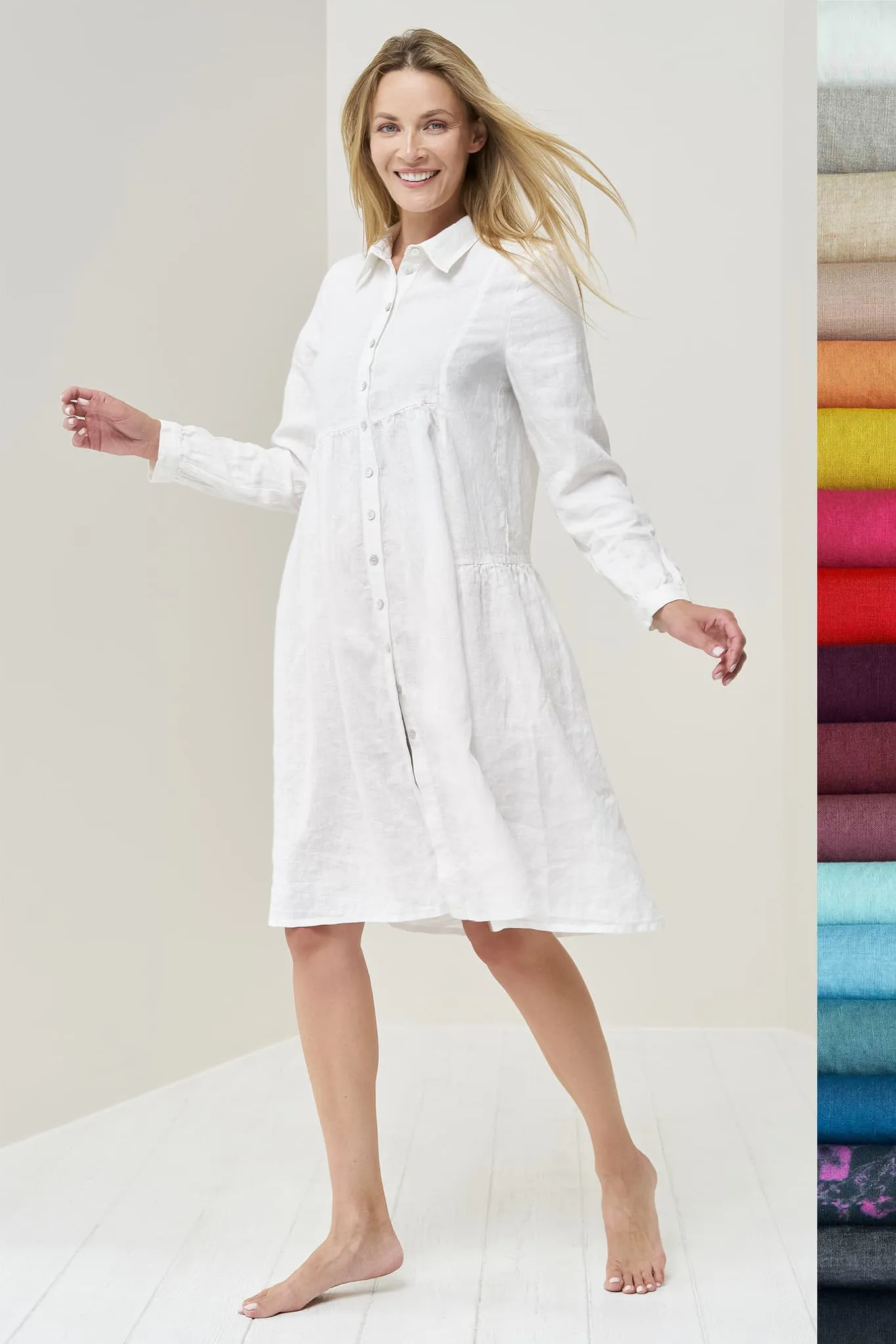 Long sleeves linen dress Magi