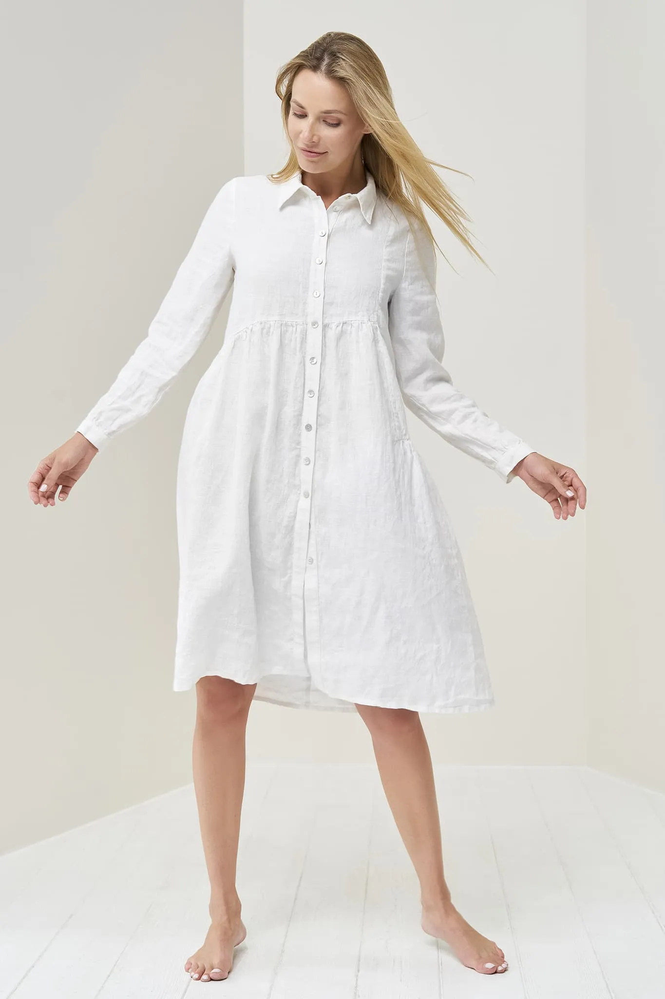Long sleeves linen dress Magi