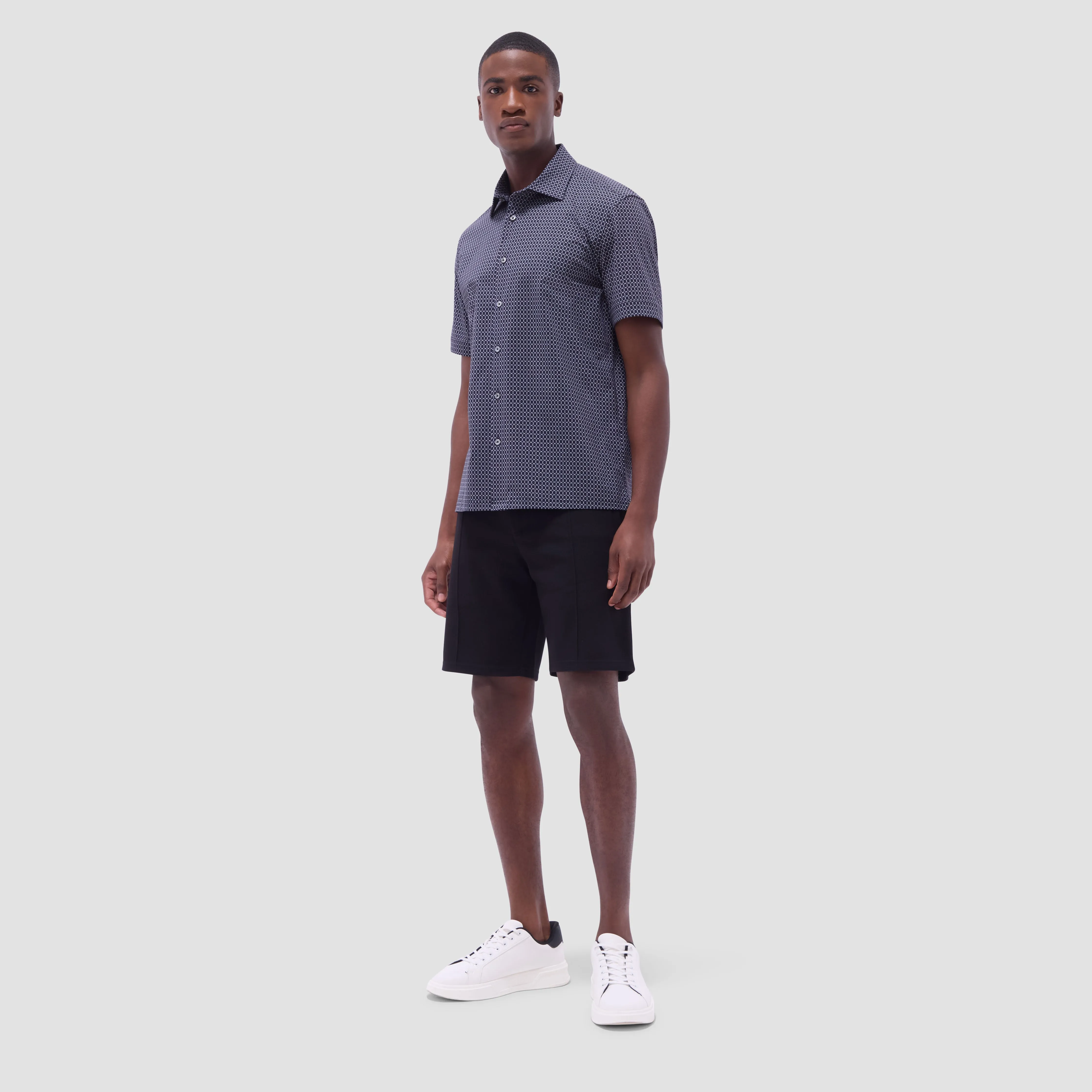 Milo Geometric Hexagon OoohCotton Short-Sleeve Shirt