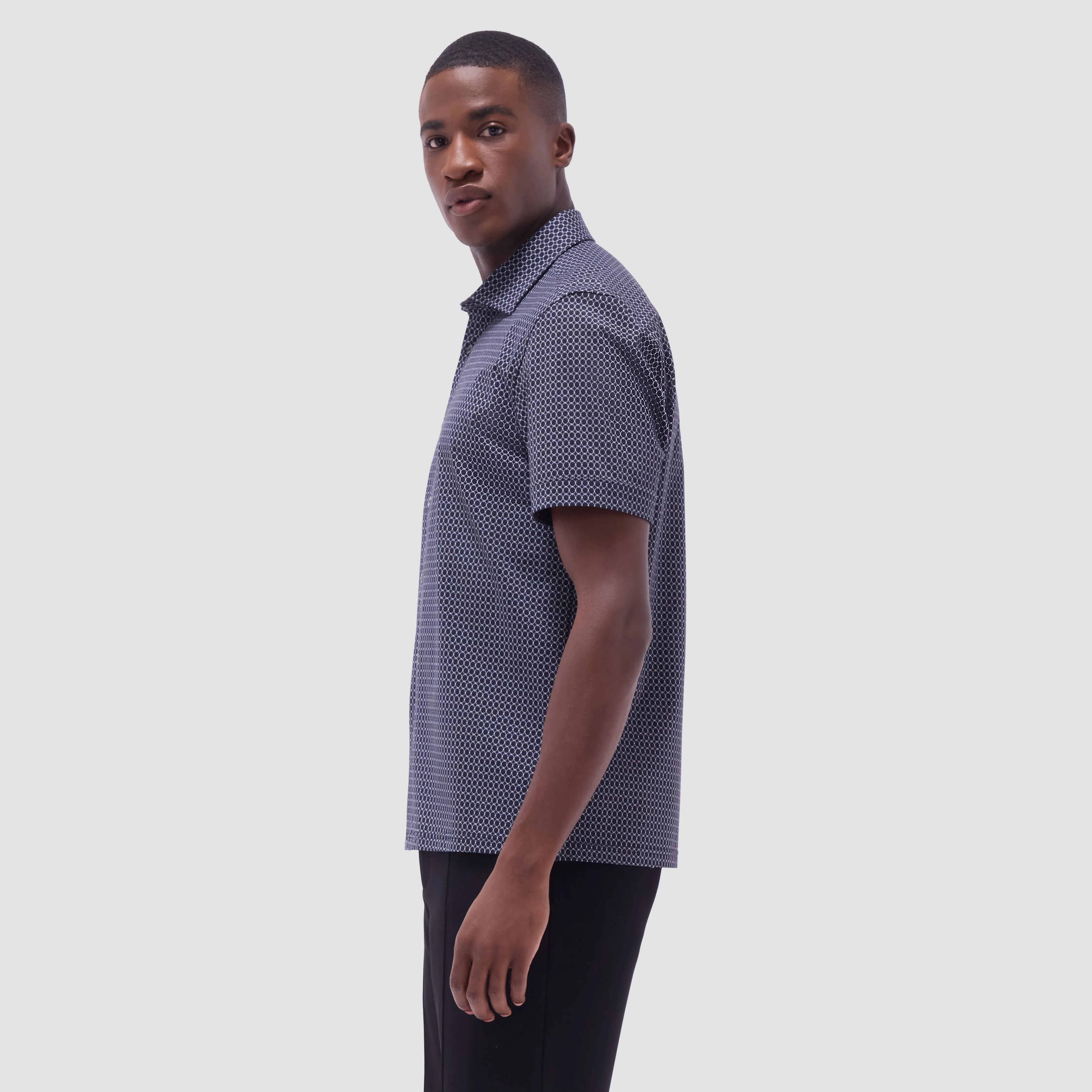Milo Geometric Hexagon OoohCotton Short-Sleeve Shirt