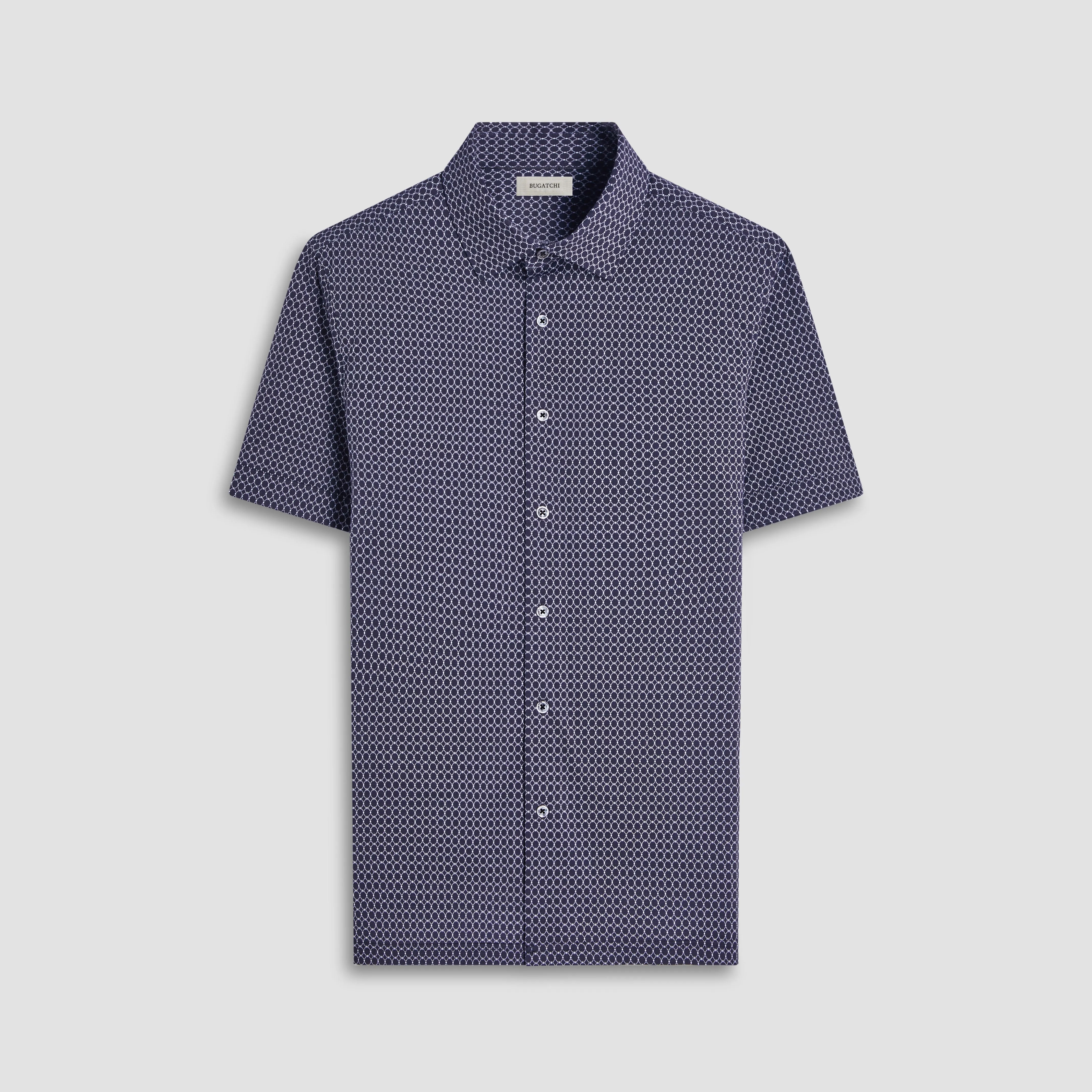 Milo Geometric Hexagon OoohCotton Short-Sleeve Shirt