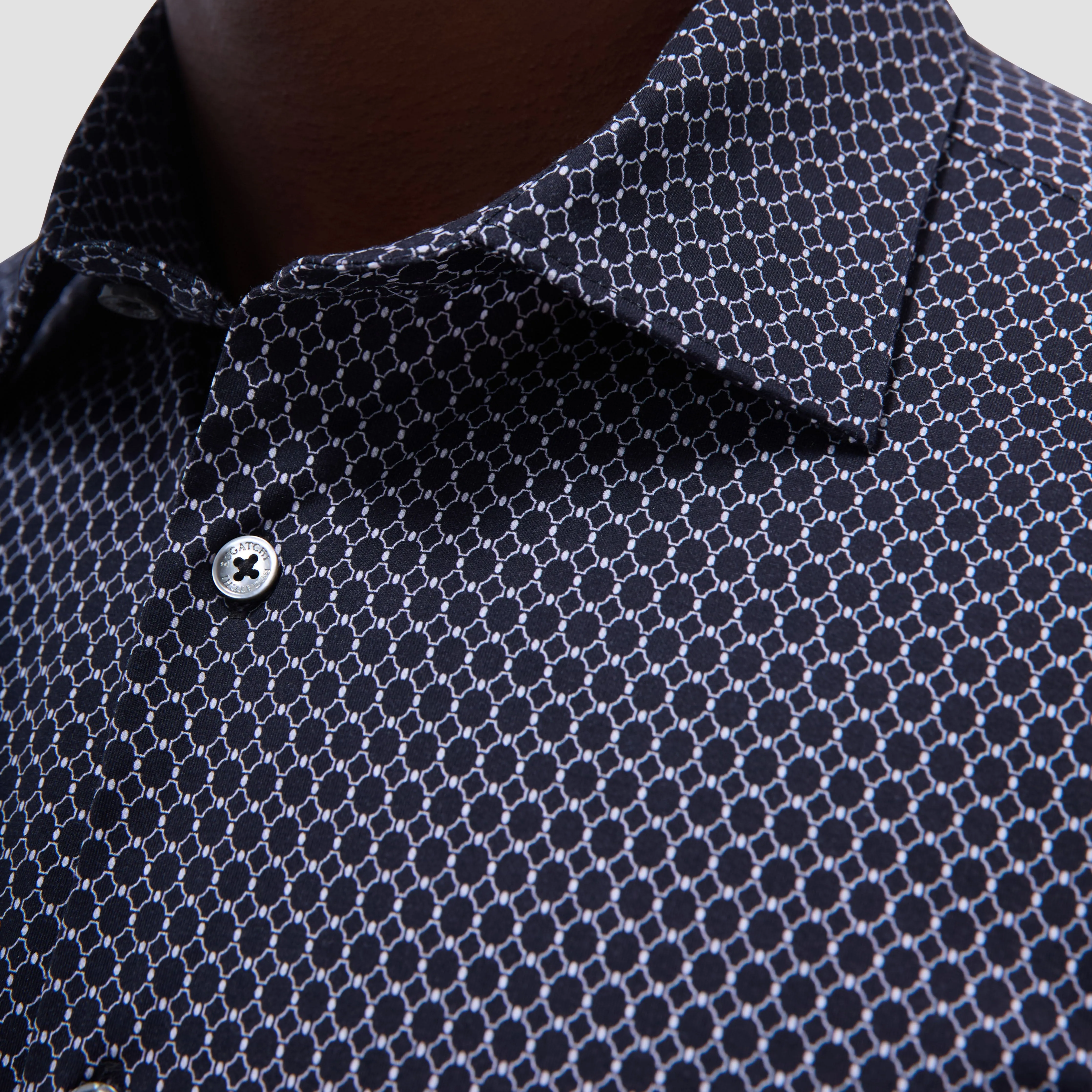 Milo Geometric Hexagon OoohCotton Short-Sleeve Shirt