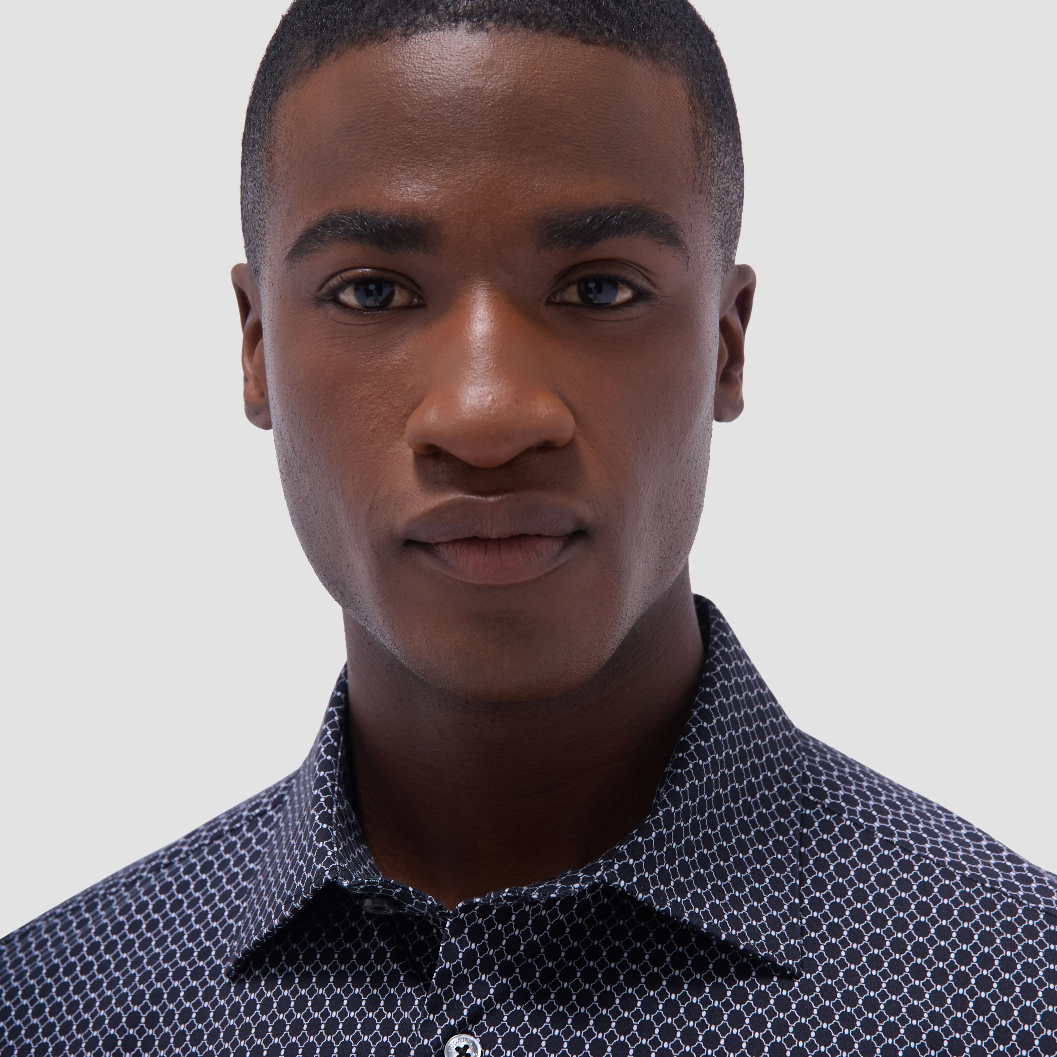 Milo Geometric Hexagon OoohCotton Short-Sleeve Shirt