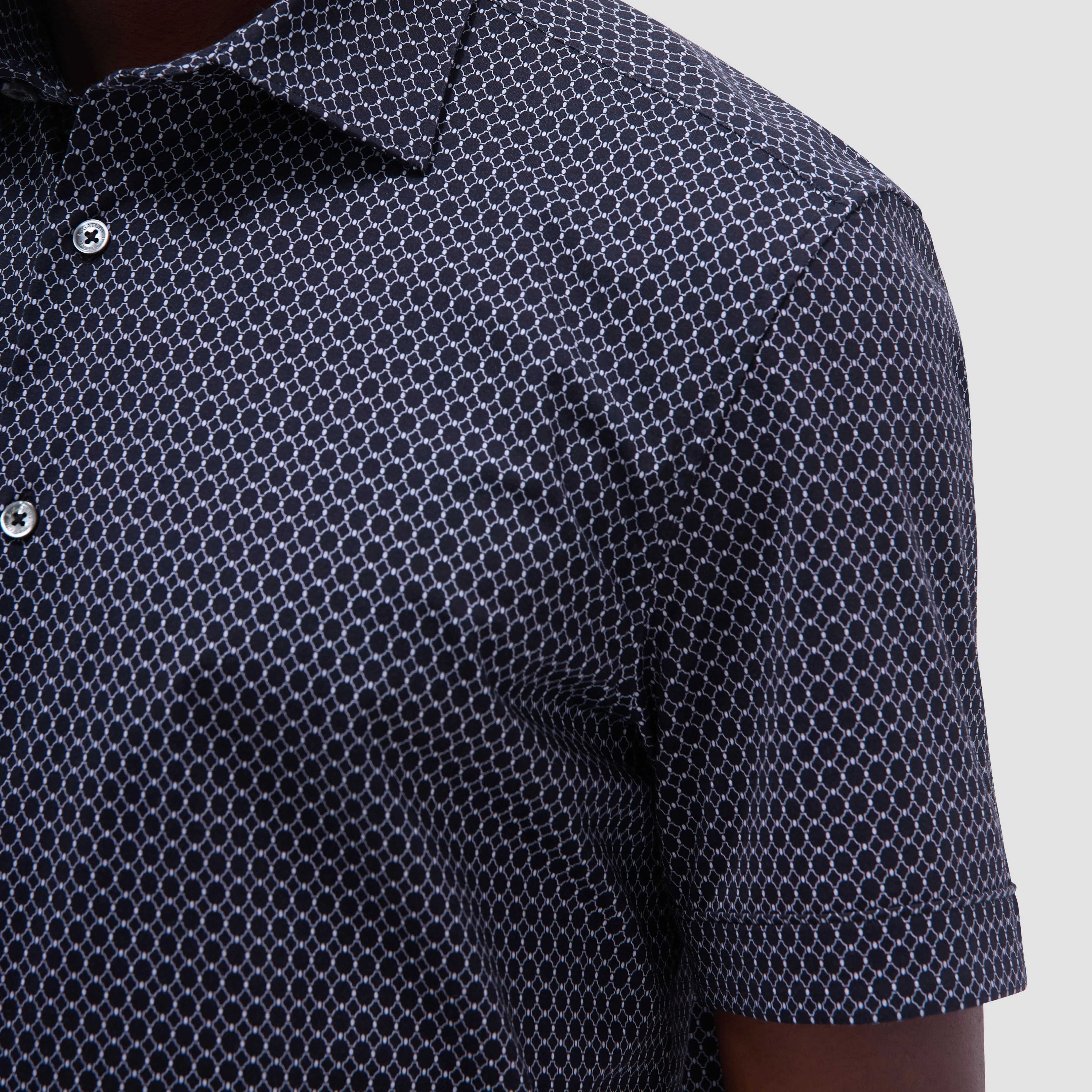 Milo Geometric Hexagon OoohCotton Short-Sleeve Shirt