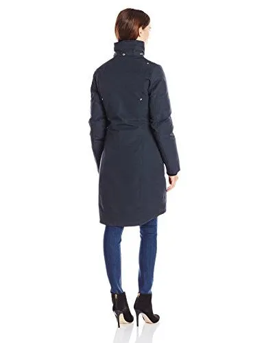 Moose Knuckles Women's Sterling Parka With Fur Trim Hood, Navy, Small