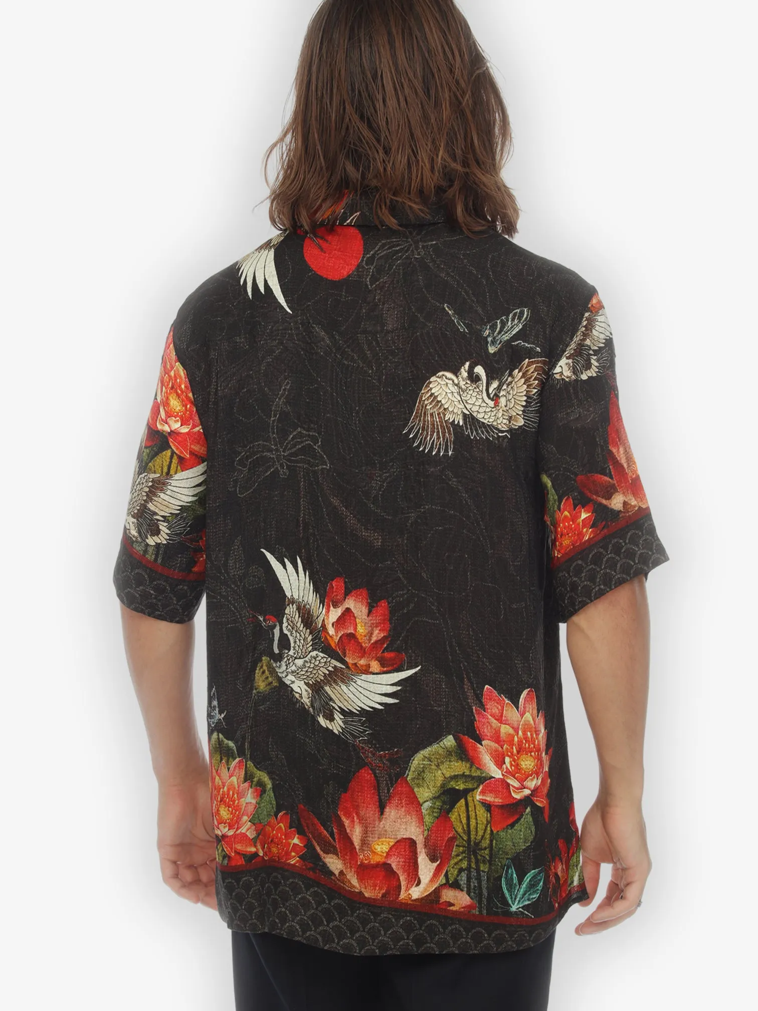 Tacco Crane Men’s Silk Shirt