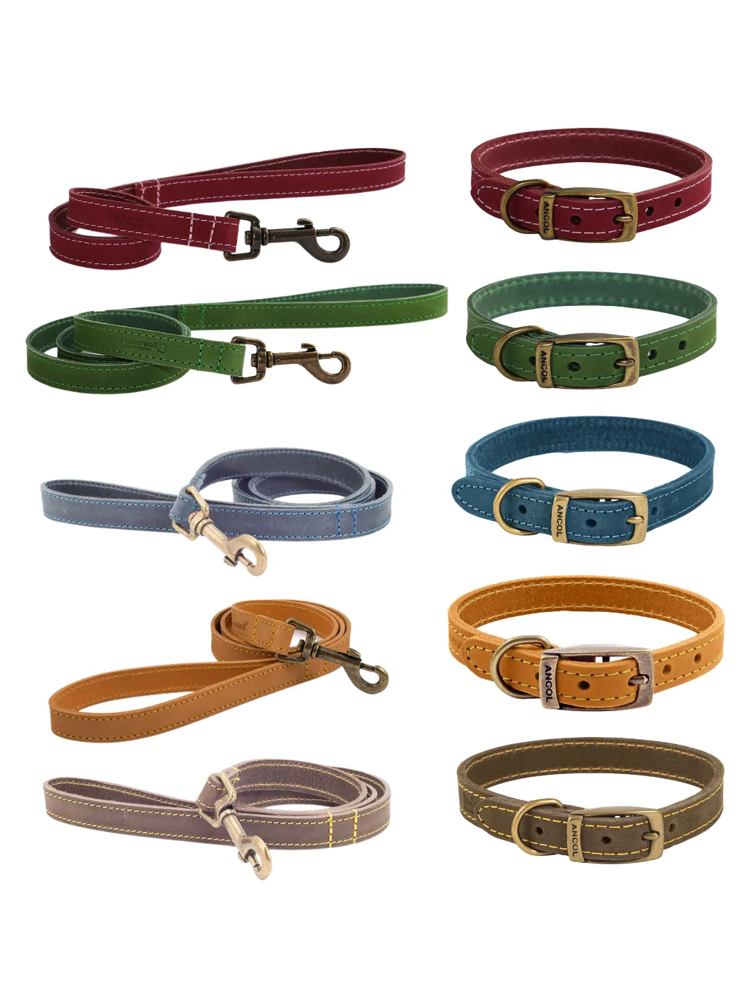 Timberwolf Leather Collar - Sable | By Ancol
